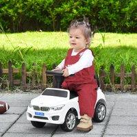 HOMCOM Ride on Car Baby Toddler Walker Foot to Floor Sliding Car in White