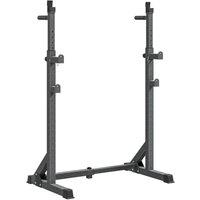 Hinsinc Heavy Duty Squat Rack, Adjustable Weight Barbell Stand in Black | Size: 0-12 m