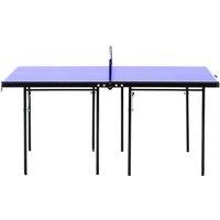 Hinsinc Blue Foldable Ping Pong Table with Net & Side Handles | Size: 0-12 m