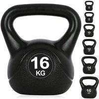 Hinsinc 16kg- Kettlebells for Home Gym in Black | Size: 0-12 m