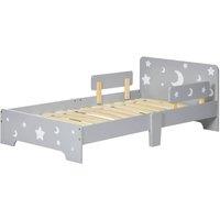 VOGREX Grey Star Moon Toddler Bed For Kids 3-6 Years Old