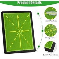 KORVIXA Golf Swing Training Mat with Instant Feedback in Green | Size: 0-1 m