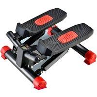 KORVIXA Mini Stepper with Resistance Band in Black | Size: 0-12 m