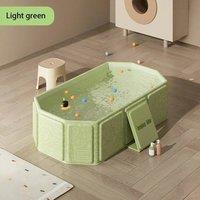 VOGREX Collapsible Folding Baby Bath Tub Newborn Toddler With Toys in Light Green