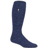 SOCKSHOP Heat Holders Men's 1 Pair Long 2.3 TOG Thermal Socks in Mid Blue | Size: 6-11