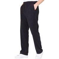 Chums Men's Polar Fleece Jogging Bottoms Leisure Trousers in Black | Size: 32L
