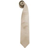 Premier Men's Colours" Plain Fashion Business Tie Pack of 2 in Khaki