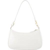 MODISHION Women's Versatile PU Leather Shoulder Bag with 2 Removable Straps in White