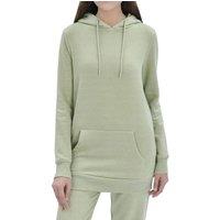 Smart Living Women's Soft Longline Hoodie Pullover with Kangaroo Pocket in Light Green | Size: Medium