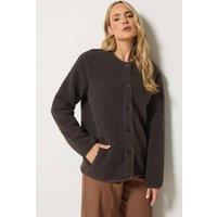 Long Tall Sally Women's Tall Sherpa Jacket in Brown | Size: 10
