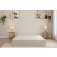 Sloomy Divan Base Cream Plush 2 Drawers Foot End | Size: Small Double