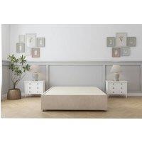Sloomy Divan Base Sand Naples 2 Drawers Foot End in Light Sand | Size: Small Double