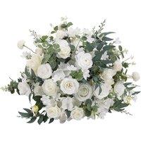 Garden Sanctuary Silk Artificial Flower Fake Rose Bouquet for Wedding & Table Decor