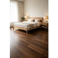 ExtraStar 36 PC Self-Adhesive PVC Flooring Planks for Home Decor in Dark Brown