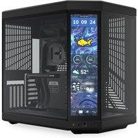 Hyte Y70 Touch Infinite Dual Chamber ATX Mid Tower Modern Aesthetic Ca in Black