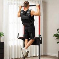 STILVORA Weighted Vest 15 kg Adjustable with Reflective Strips in Black
