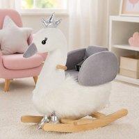 STILVORA Children's Rocking Swan with Sound & Seat Belt