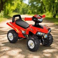 STILVORA Children's Ride-On Toy with Storage & Horn in Red