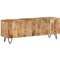 Berkfield Home TV Cabinet 110x30x40 cm Solid Wood Mango | Size: 110 x 30 x 40 cm