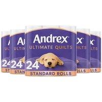 Andrex Toilet Rolls x120 Supreme Quilts Fragrance-Free 3 Ply Toilet Paper in White