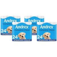 Andrex Toilet Rolls x96 Classic Clean Fragrance-Free 2 Ply Toilet Paper in White