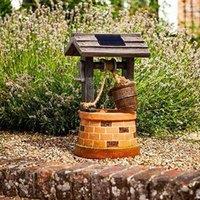 Marco Paul Solar Water Fountain Garden Feature - Wishing Well