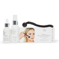 White Lotus Beauty Anti Aging Dermaroller Kit For Sensitive Skin 0.5mm in Black