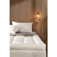 Snuggledown 10cm Hotel Mattress Topper - 4 Inch Extra Deep Ultra Soft Plush Support in White | Size: Double