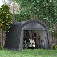 OUTSUNNY 3 x 3(m) Garden Storage Tent, Heavy Duty Outdoor Shed, Grey