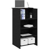 Berkfield Home Reception Desk Black 55x50x103.5 cm Engineered Wood