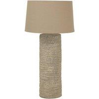 KDMD Tall Tuscan Grey Ceramic Lamp for Elegant Interior Decor