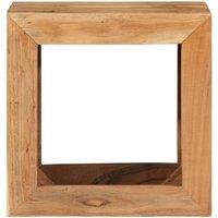 Berkfield Home Stool 40x30x40 cm Solid Wood Acacia in Brown | Size: 40 x 30 x 40 cm