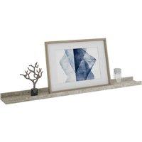 Berkfield Home Decorative Wall Shelves 4 pcs Concrete Grey 80x9x3 cm | Size: 80 x 9 x 3 cm