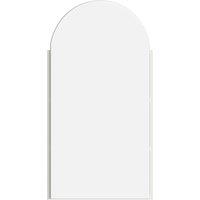 KEEPREAPER 40x80cm Arched White Corner Mirrored Cabinet Wall Mounted Storage | Size: 40x80 cm