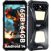 OUKITEL G5 Rugged Smartphone 16GB+64GB, 6300mAh, Dual Camping Light, IP68 in Black