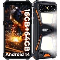 OUKITEL G5 Rugged Smartphone 16GB+64GB, 6300mAh, Dual Camping Light, IP68 in Orange