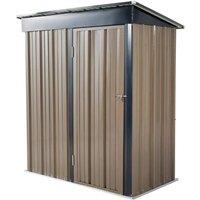 Hinsinc etal Garden Shed Outdoor Storage Cabinet in Brown | Size: 0.6m2