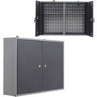 KORVIXA Wall Mounted Tool Box Socket Shelves in Black | Size: 1000mm 3000mm