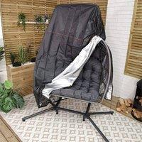 KORVIXA Double Egg Swing Chair Waterproof Covers in Black | Size: 200 cm x 100 cm