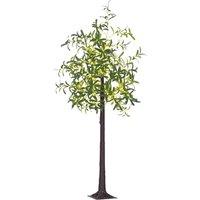 VOGREX 180cm Lighted Artificial Olive Tree 300 Warm White LED in Green