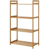 VOGREX Bamboo 4-Tier Freestanding Storage Rack in Beige