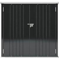NESTLUNE 5.5 x 3ft Garden Lockable Bicycle Storage Bike Tool Box in Black | Size: 100 cm x 15 cm