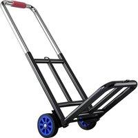 NESTLUNE 55KG Heavy Duty Folding Foldable Hand Trolley Sack Truck Cart in Black | Size: 10000mm x 520mm