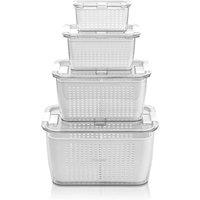 KORVIXA Multipurpose Refrigerator Storage Box in Clear | Size: 500mm