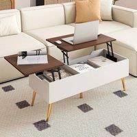 VOGREX Walnut Lift Top Office Coffee Table 1104840-53cm in Brown