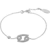 Latelita Women's Zodiac Horoscope Star Sign Bracelet Cancer in Silver