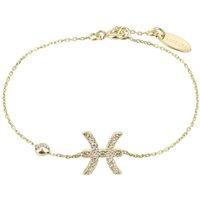 Latelita Women's Zodiac Horoscope Star Sign Bracelet Pisces in Gold