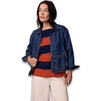 Celtic & Co Women's Boxy Patch Pocket Denim Jacket in Indigo | Size: 14