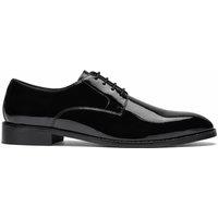 Thomas Blunt Women's Patent Smart Oxford Lace Up Formal Shoes in True Black | Size: 7