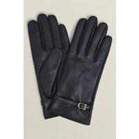 Hobbs London Women's Lillia Leather Gloves in Black | Size: Medium/Large